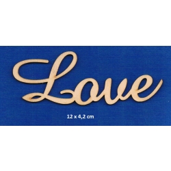 SKLEJKA #3mm Love 4,2x12cm  / amaze / 4545